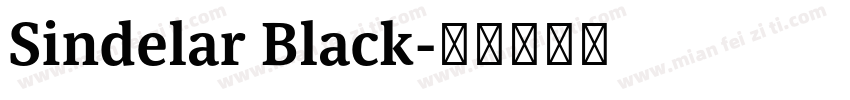 Sindelar Black字体转换